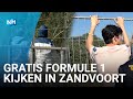 Racefans proberen door hek te glippen bij Circuit Zandvoort