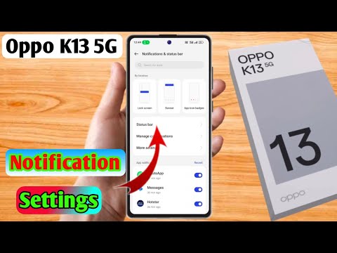 oppo k13 5g notification settings, oppo k13 5g notification off