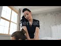 Beautiful Young Woman Buring Treatment Massage At Beauty Spa Stock Footage Envato Elements