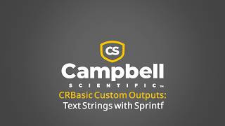crbasic custom outputs: text strings with sprintf