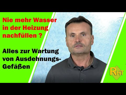 Proper maintenance of expansion vessels in heating systems