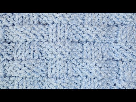 Continental knitting. Interweave knitting pattern.