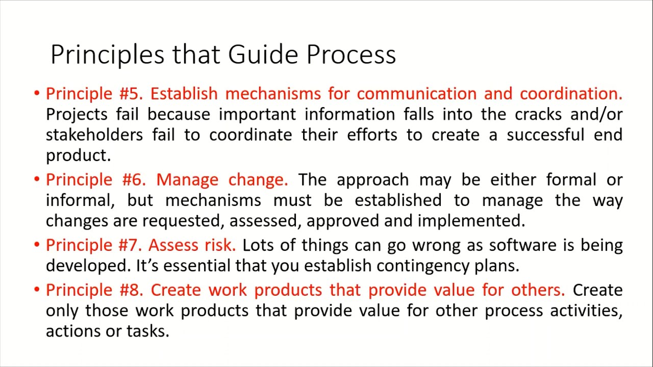 Software Process - Principles that Guide Practice