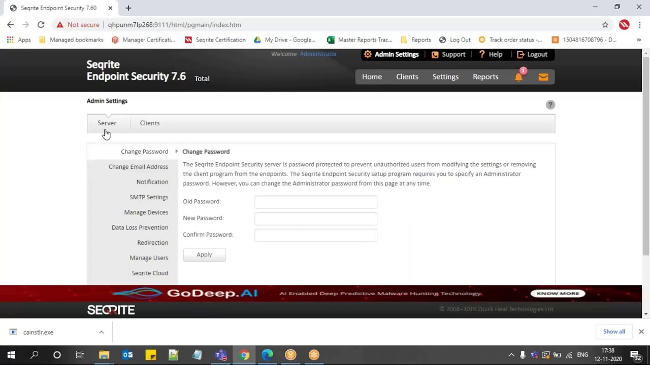 How to create 'Administrator' user account in Seqrite EPS Console?