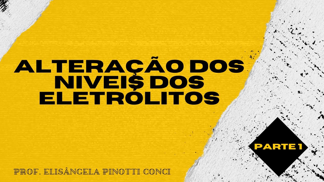 Níveis dos eletrólitos (Cloreto, sódio, potássio, bicarbonato)