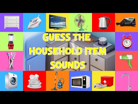 Guess The Household Item Sounds For Kids | 4K