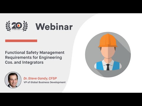 Functional Safety Management Requirements for Engineering Cos. and Integrators