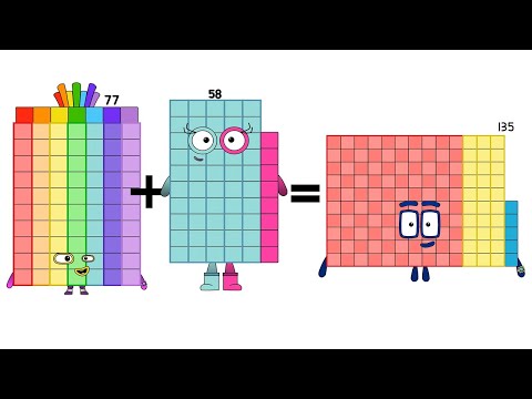Learn Addition - Two Digit Addition Numberblocks | Add Count Together Song