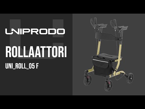 video - Kakkoslaatu Rollaattori - samppanjanvärinen - 136 kg - 1050 - 1150 mm