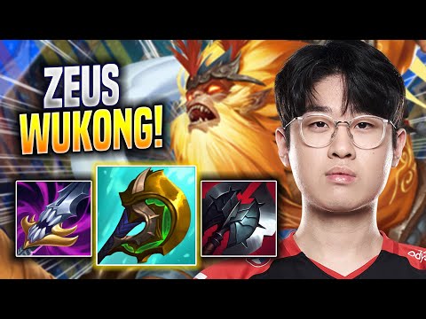 ZEUS IS A BEAST WITH WUKONG! - T1 Zeus Plays Wukong JUNGLE vs Vi! | Season 2023
