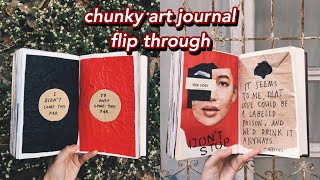 chunky art journal flip through ♡