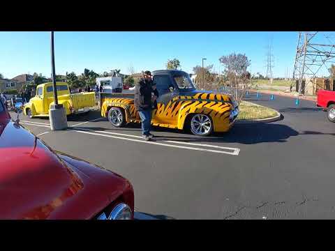 Route 66 Classic Car Show in Fontana by Pickups Unlimited SArriving and walking the cars and trucks