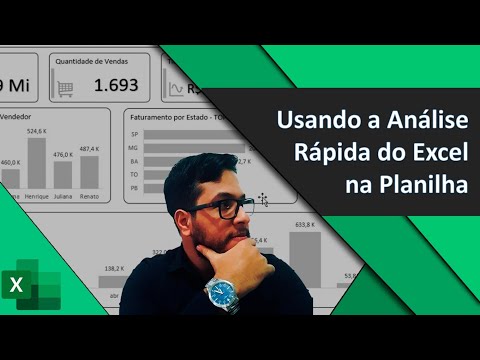 shorts de Excel usando a Análise Rápida