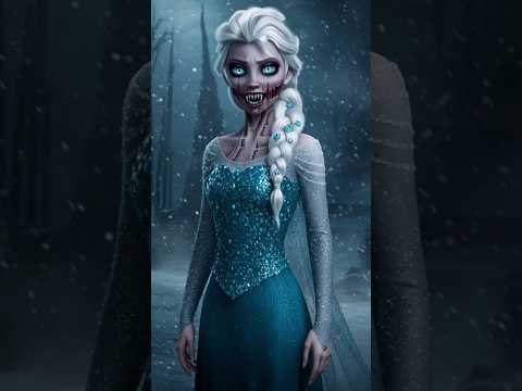 "What If Frozen Was a Horror Movie? | Creepy Elsa & Anna Redesigns" #scary #creepy