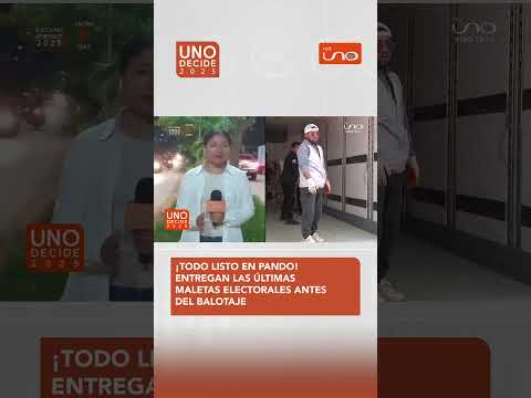 Pando alista las últimas maletas electorales rumbo al balotaje