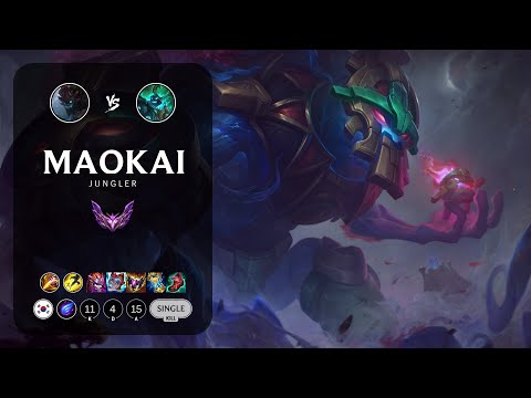 Maokai Jungle vs Hecarim - KR Master Patch 12.22