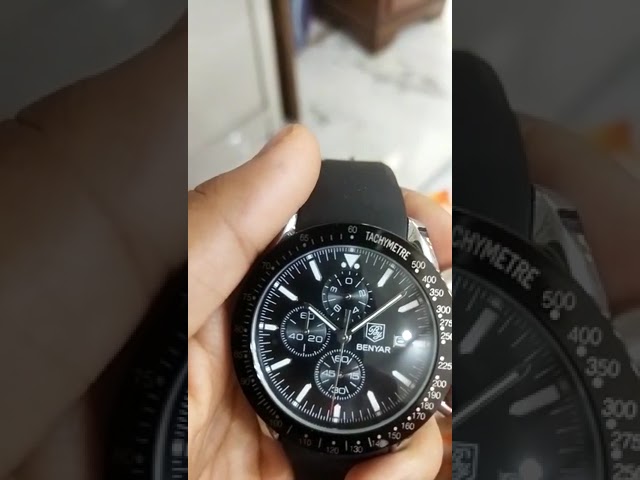 Vídeo relacionado con BENYAR Relojes Hombre Cronografo Analógico Impermeable Relojes de Pulsera Luminoso Fecha Negocios Casual Diseñador Reloj Hombre Banda de Acero Inoxidable Regalo Elegante