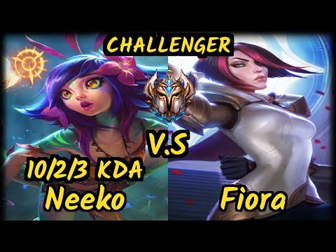 Allorim (NEEKO) vs FIORA - 10/2/3 KDA TOP CHALLENGER GAMEPLAY - NA