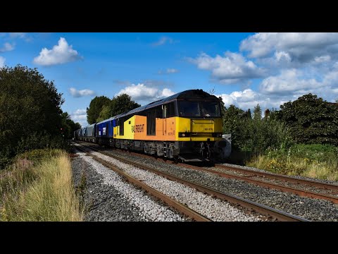 GBRf Class 60 No's. 60076 & 60026 on 6M51 Doncaster D.D - Liverpool Biomass Tml on 20.08.23 HD