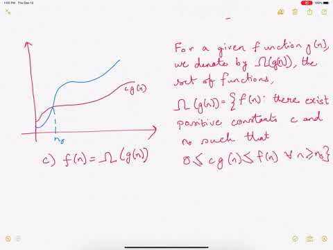 Big-Oh, Theta and Omega notations