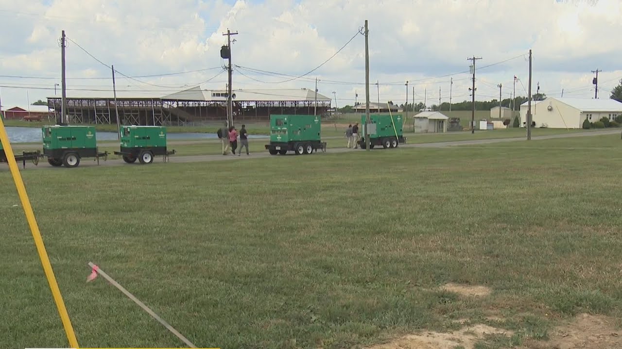 Setup begins for Donald Trump rally in Butler County