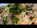 Pasta Night Shrimp Scampi With Sautéed Mushrooms Onions And 3 Cheese Tortellini Basil Pesto