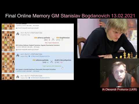 [RU] Online Memorial GM Stanislav Bogdanovich Final 13.02.2021 on lichess.org