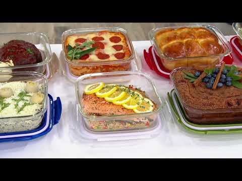 LocknLock 9"x 9" Glass Pan with Domed Handled Locking Lid on QVC