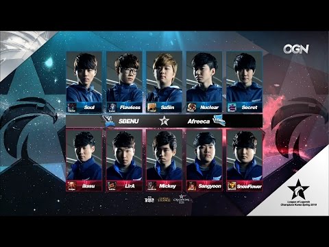 SSB vs AFS Game 1 Highlights - SBENU SONICBOOM vs AFREECA FREECS - LCK Week 11 - SPRING 2016
