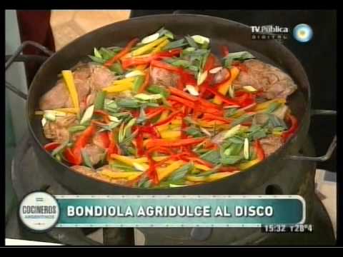 Bondiola agridulce al disco