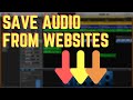How To Download Sound From Any Website Chrome Audio Capture