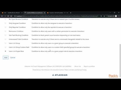 Jira 8 Recipes How to Write a Workflow Condition | packtpub com