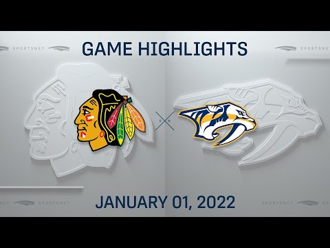 NHL Highlights | Blackhawks vs. Predators - Jan 1, 2022