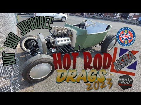 NSRA Hot Rod Drags (2023) Santa Pod Raceway UK