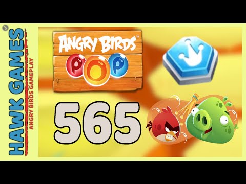 Angry Birds Stella POP Bubble Shooter Level 565 - Walkthrough, No Boosters
