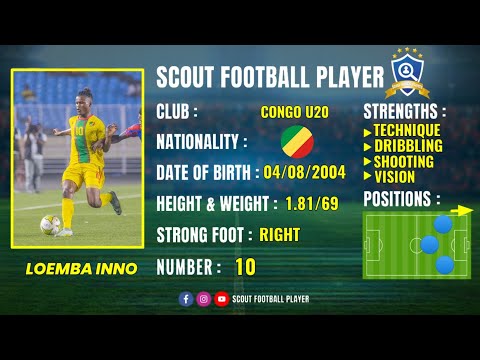 LOEMBA INNO 🔵 PLAYMAKER & WINGER 🔵 CONGO U20 🔵 BEST OF 2022/23