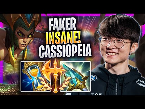FAKER IS INSANE WITH CASSIOPEIA! - T1 Faker Plays Cassiopeia MID vs Akshan! | Season 2023