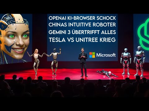KI SCHOCKT Alle Diesen Monat: OpenAI vs Google, Chinas Killer-Roboter, Atlas wird MENSCHLICH...