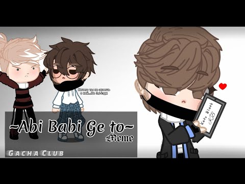 🏁 || Abi babi getho || Gacha Club || TikTok trend || Feat. irl friends || Blackie 🏁