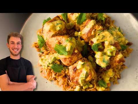 Anti-Inflammatory Turmeric Tofu Kebabs and Pilaf Rice Recipe