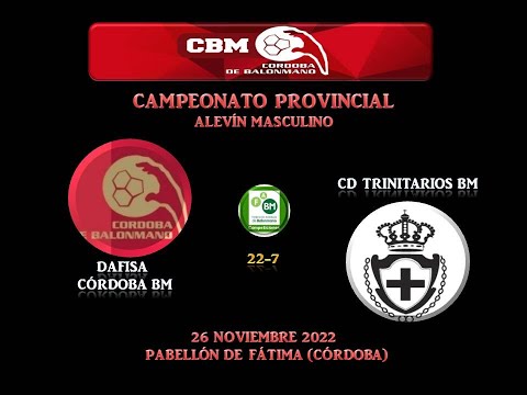 DAFISA CÓRDOBA BM vs CD TRINITARIOS BM ALEVÍN 26-11-22.