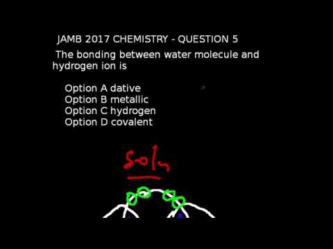 JAMB CHEMISTRY 2017