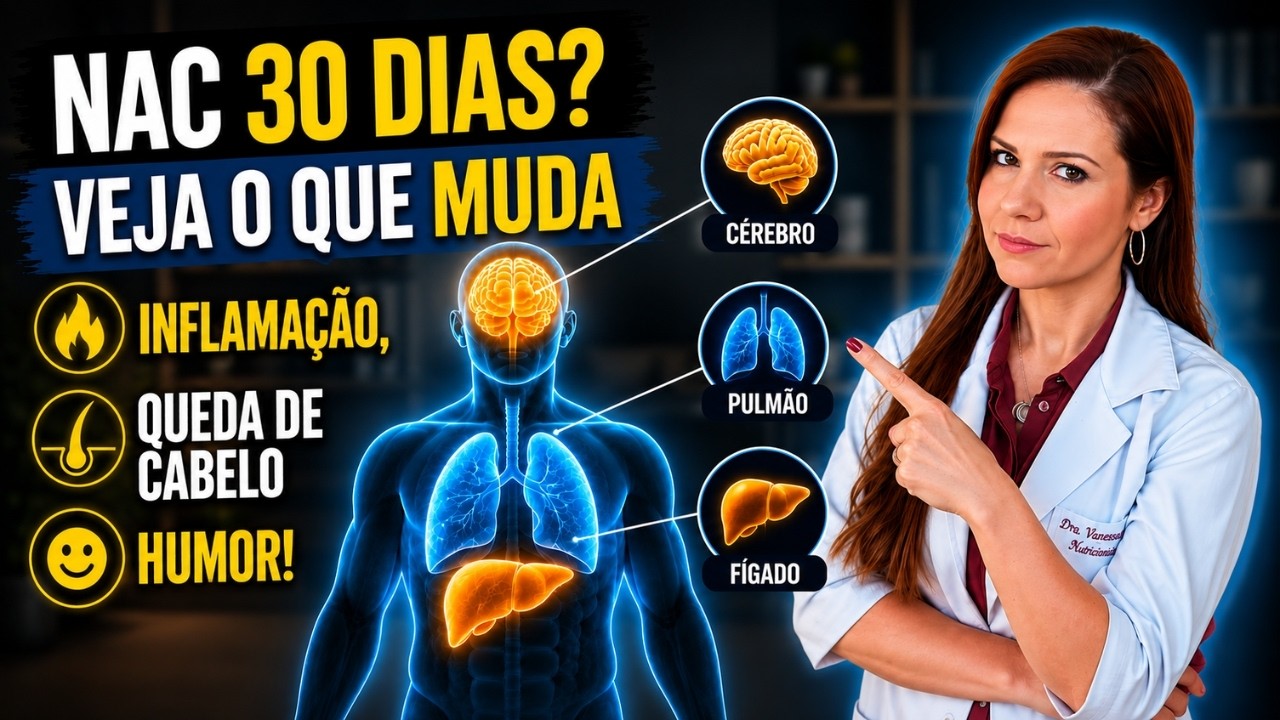Miniatura da avaliação em vídeo de Suplemento Vitafor NAC N-Acetilcisteína 60 Cápsulas