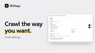 SEO Crawler Settings: Limits, JavaScript, robots.txt, Staging | SEOSage