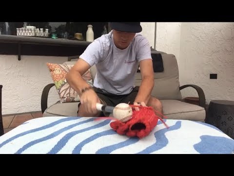 How to break in a glove quickly without forming creases!! Video