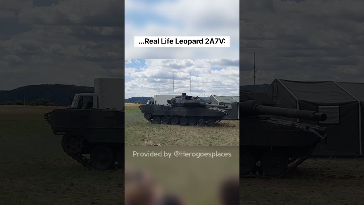 Leopard 2A7 in War Thunder vs. Real Life
