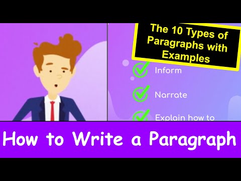 How to Write a Paragraph: The 10 Types of Paragraphs ⭐⭐⭐⭐⭐