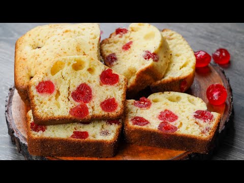If You Have Egg, Flour & Cherry At Home, You Can Make Homemade Cherry Cake | Super Soft Cherry Cake