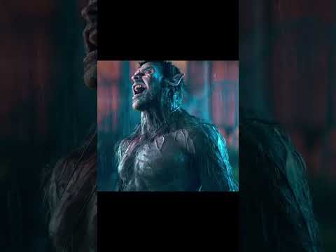 Wolf 🐺 tranformation in the moon 🌙 light | #werewolves #shorts #trending #marvelji #film #movie