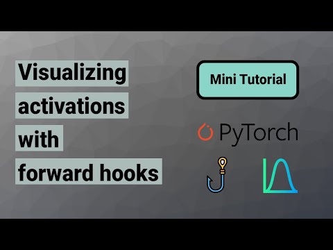 Visualizing activations with forward hooks (PyTorch)